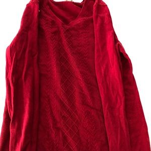 Womens red Talbots sweater